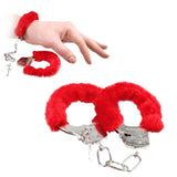 New Handcuffs Up Furry Fuzzy Sexy Slave Hand Ring Ankle Cuffs Restraint Bed Toys