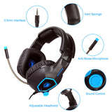 Sades Gaming Headset Stereo Headphone 3.5mm Wired W/Mic For PS4 Xboxone PC