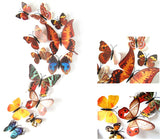 PVC Butterfly Decals 3D Wall Stickers