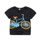 Cartoon Printed Cotton T-shirt For Boys