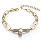 Braided Gold Color Leaf Bracelets Jewelry