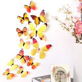 3D Butterfly Rainbow PVC Wall Sticker