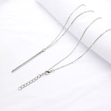 Simple Classic Fashion Stick Pendant Necklace