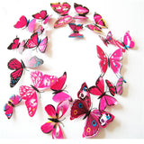 PVC Butterfly Decals 3D Wall Stickers