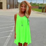 Women Fluorescence Female Summer Dress