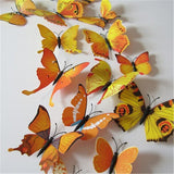 PVC Butterfly Decals 3D Wall Stickers