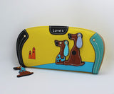 Women PU Leather Cartoon Dog Bag