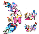 PVC Butterfly Decals 3D Wall Stickers