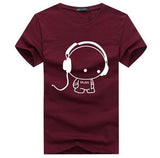 Top Quality Headset Cartoon Printed T-shirt
