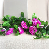 Silk Roses Ivy Vine with Green Leaves