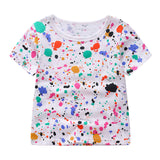 Cartoon Printed Cotton T-shirt For Boys