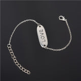 Simple Style Silver Plated Bracelet