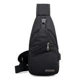 Men USB Charging Crossbody Bags