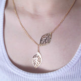 New Fashion Heartleaf Moon Necklace