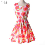 Women Casual Summer Chiffon Dress