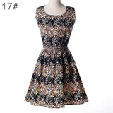 Women Casual Summer Chiffon Dress