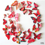 PVC Butterfly Decals 3D Wall Stickers