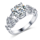 Crystal Silver Color Cubic Zircon Ring For Women