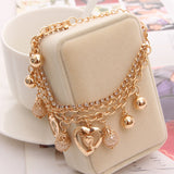 Multilayer Beaded Pendant Bracelets