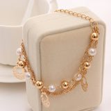 Multilayer Beaded Pendant Bracelets