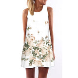 Women Floral Print Chiffon Dress