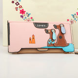 Women PU Leather Cartoon Dog Bag