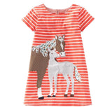 Girls Summer Unicorn Princess Dress