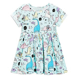 Girls Summer Unicorn Princess Dress