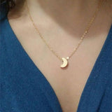 New Fashion Heartleaf Moon Necklace