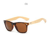 Retro Wood Men Bamboo Sunglasses