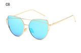 Gradient Ocean Lens Cat Eye Sunglasses