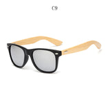 Retro Wood Men Bamboo Sunglasses