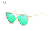 Gradient Ocean Lens Cat Eye Sunglasses