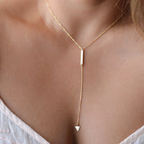 New Fashion Heartleaf Moon Necklace