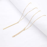 Simple Classic Fashion Stick Pendant Necklace