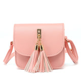 Women Candy Color Tassel Messenger Bags