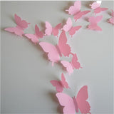 PVC Butterfly Decals 3D Wall Stickers