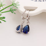 CZ Stone Pierced Dangle Earrings Women