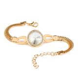 Round Crystal CZ Hand Chain Bracelets