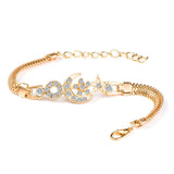 Round Crystal CZ Hand Chain Bracelets