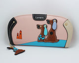 Women PU Leather Cartoon Dog Bag