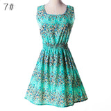 Women Casual Summer Chiffon Dress