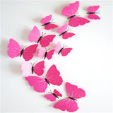 PVC Butterfly Decals 3D Wall Stickers