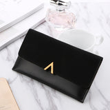 PU Leather Long Design Zipper Purses