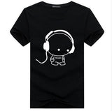 Top Quality Headset Cartoon Printed T-shirt