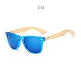 Retro Wood Men Bamboo Sunglasses