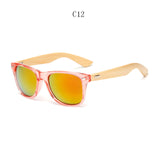 Retro Wood Men Bamboo Sunglasses