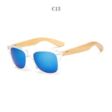 Retro Wood Men Bamboo Sunglasses