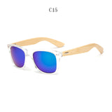 Retro Wood Men Bamboo Sunglasses