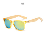 Retro Wood Men Bamboo Sunglasses